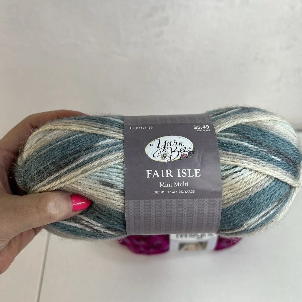 Lion Brand Mandala Yarn Bee Fair Isle Red Heart Boutique Twilight Yarn Lot 3 Mix